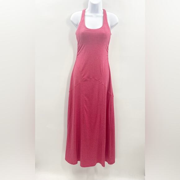 Athleta Twist & Turn Dress Maxi Stretch Bodycon Pink XS - Picture 1 of 10